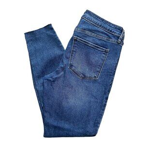 Old Navy Mid-Rise Rockstar Super Skinny Distressed Jeans 12 Long